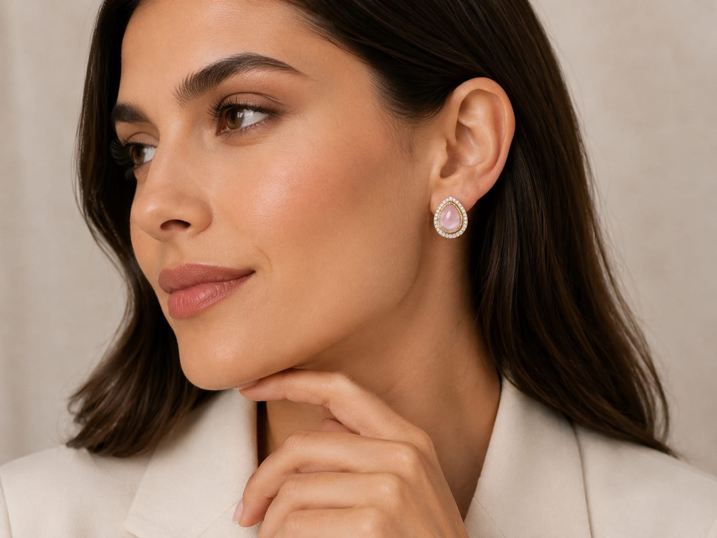 Itrani Grace Teardrop Crystal Studs