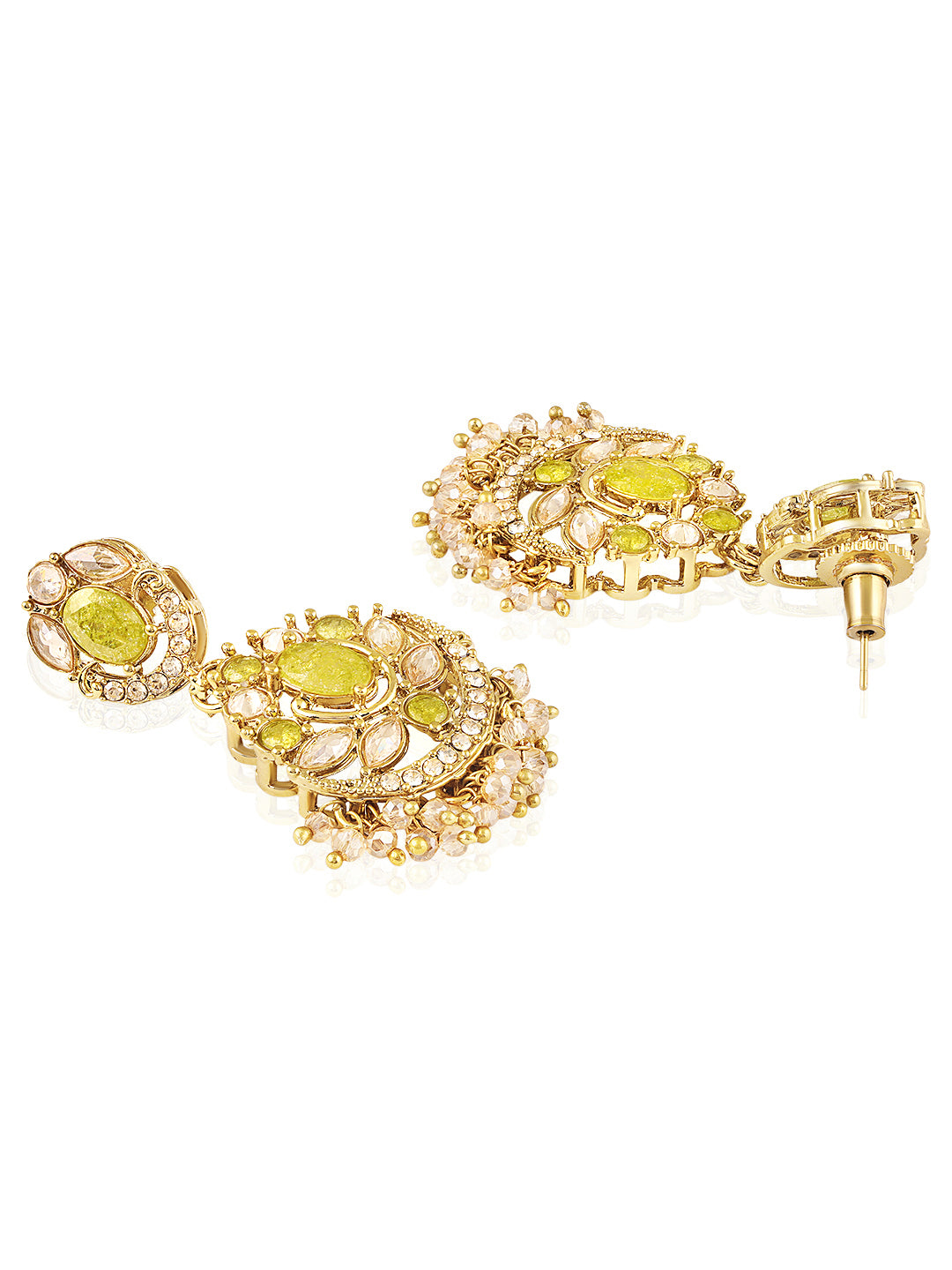 Itrani Mehendi Colour Stones Antique Necklace Set