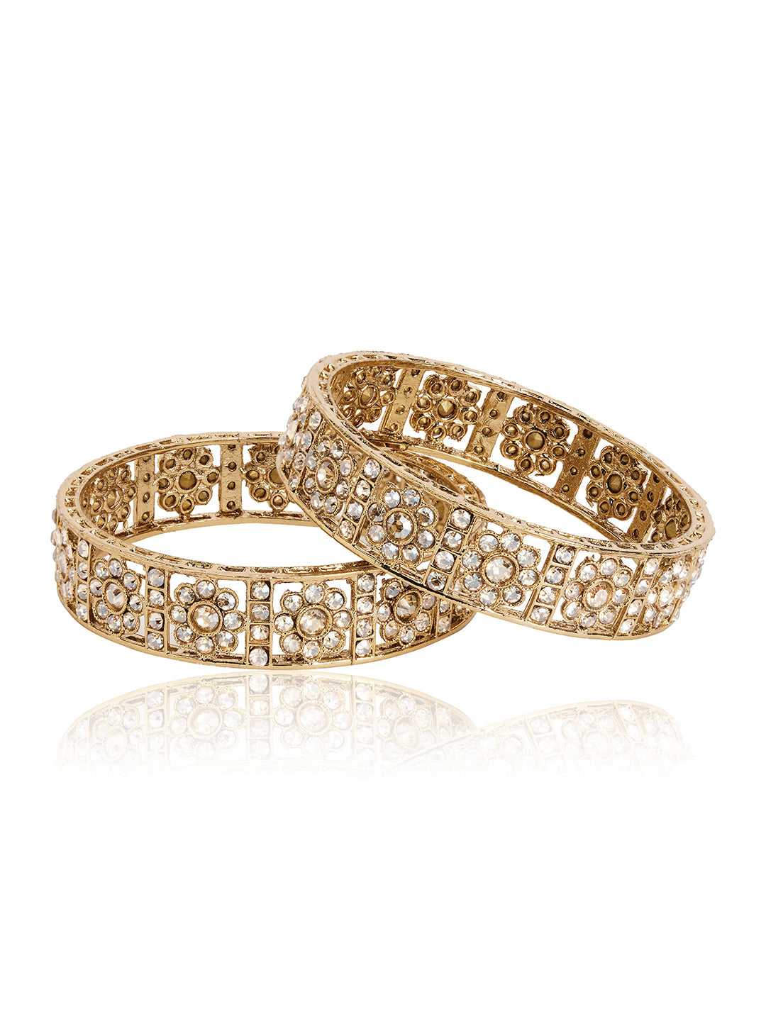 Itrani Golden Glow Chaton Stone Bangles