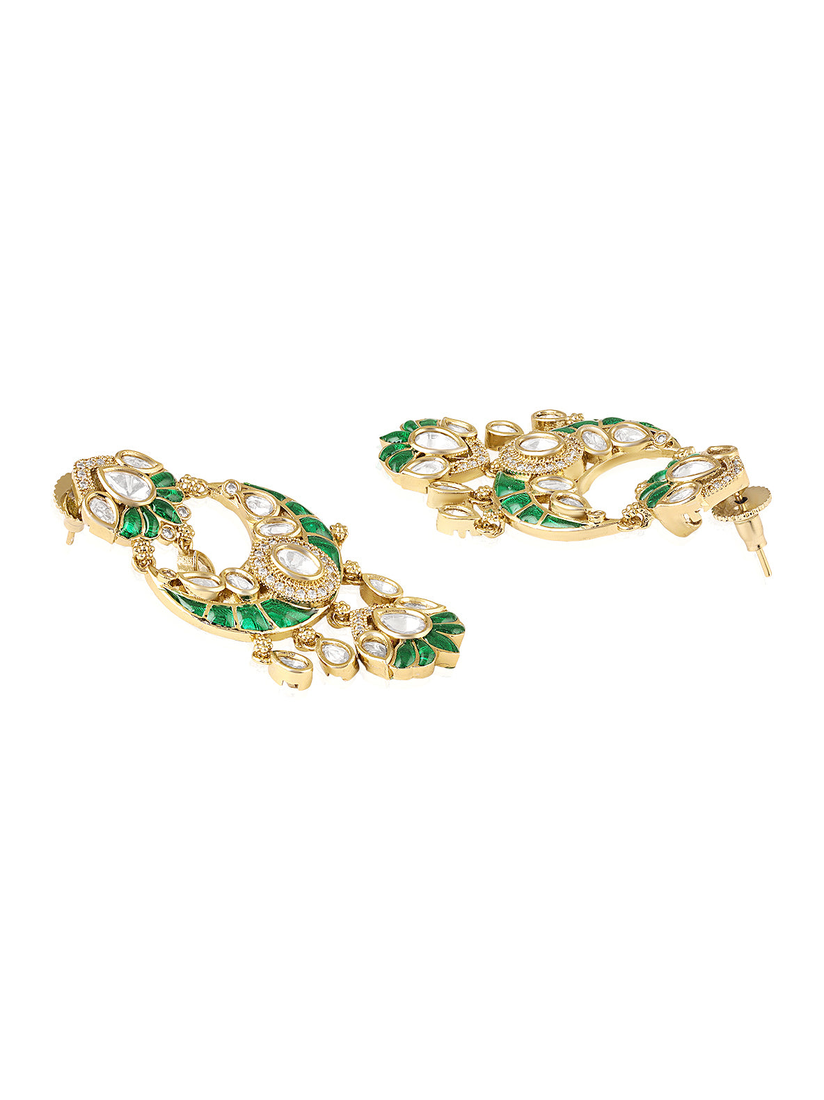 Itrani Emerald Meenakari Maharani Mini Bridal Choker Necklace Set
