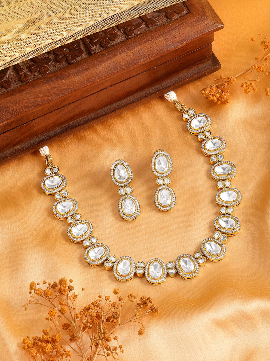 Itrani Blush Radiance Pink Stone Necklace Set