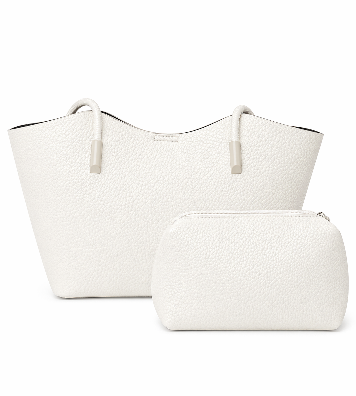 Minimal Luxe Everyday Tote Bag with Pouch