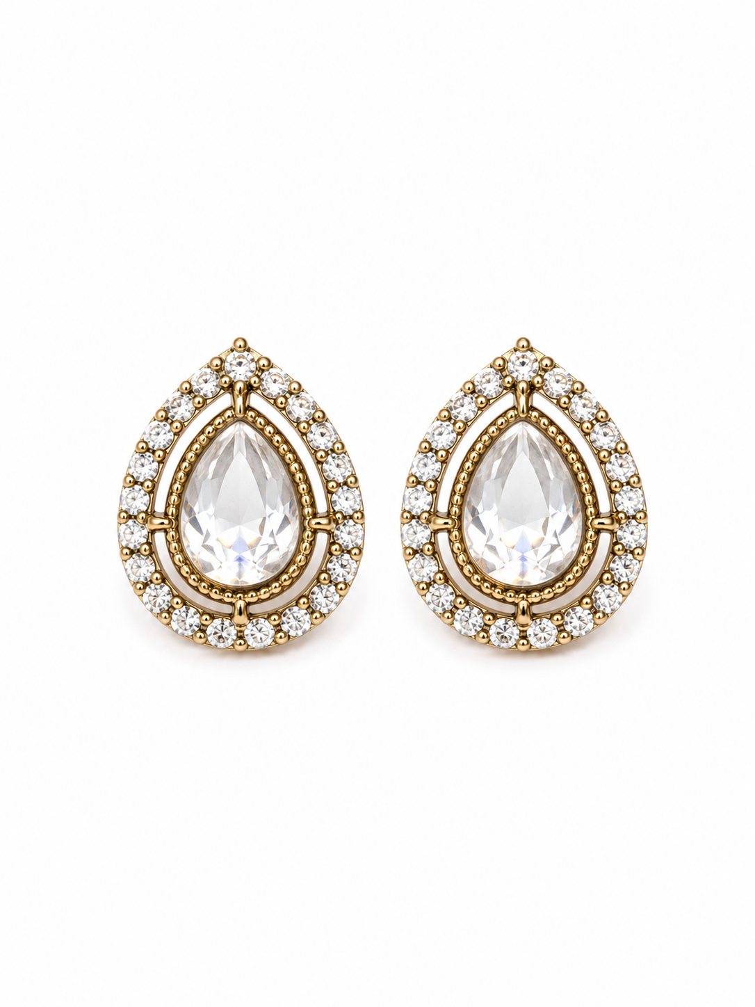 π Itrani Grace Teardrop Crystal Studs (100% off)