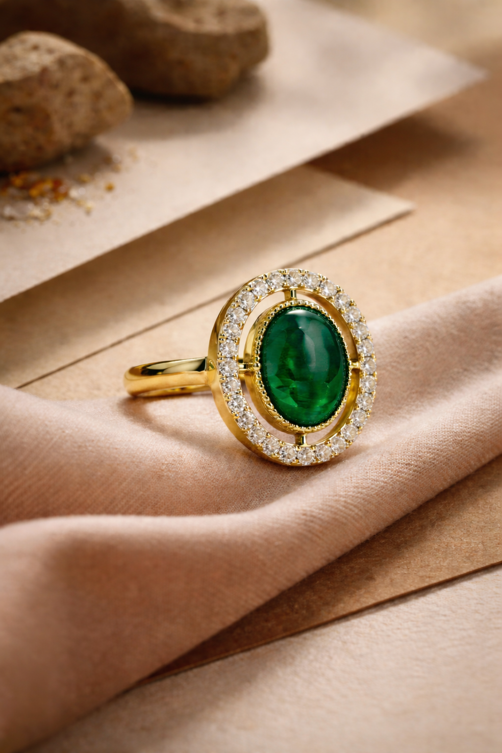 Itrani Elegant,Daily Wear Pastel Stone Statement Rings