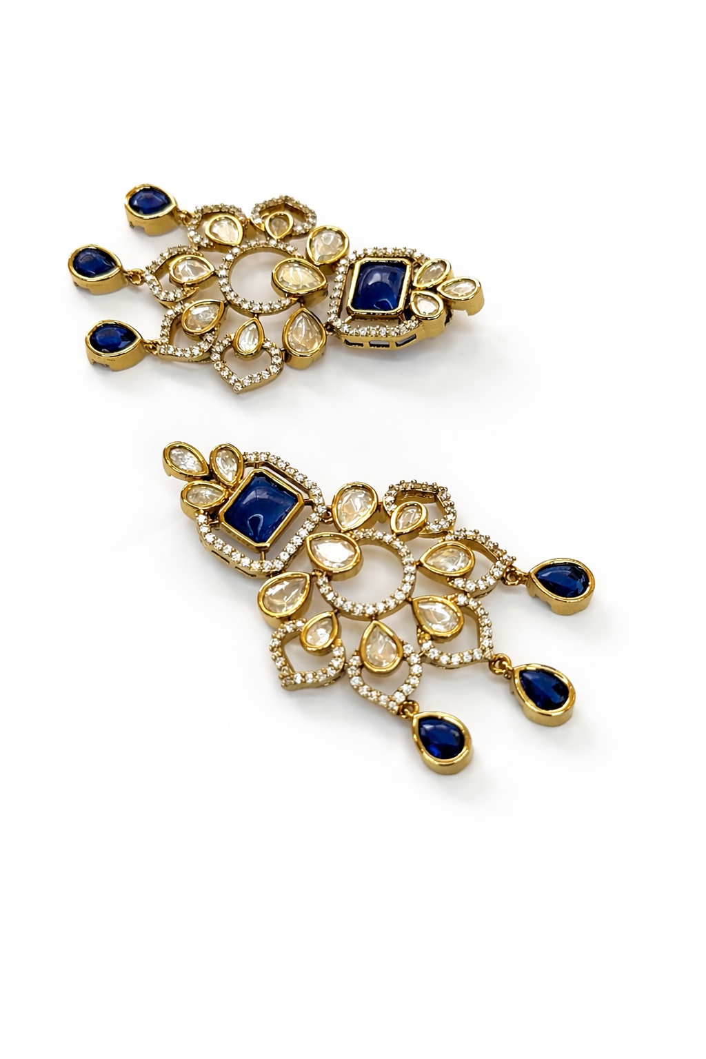 Itrani Nazaakat Polki Floral Danglers Earring