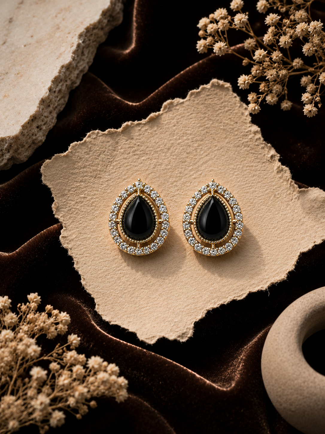 Itrani Grace Teardrop Crystal Studs