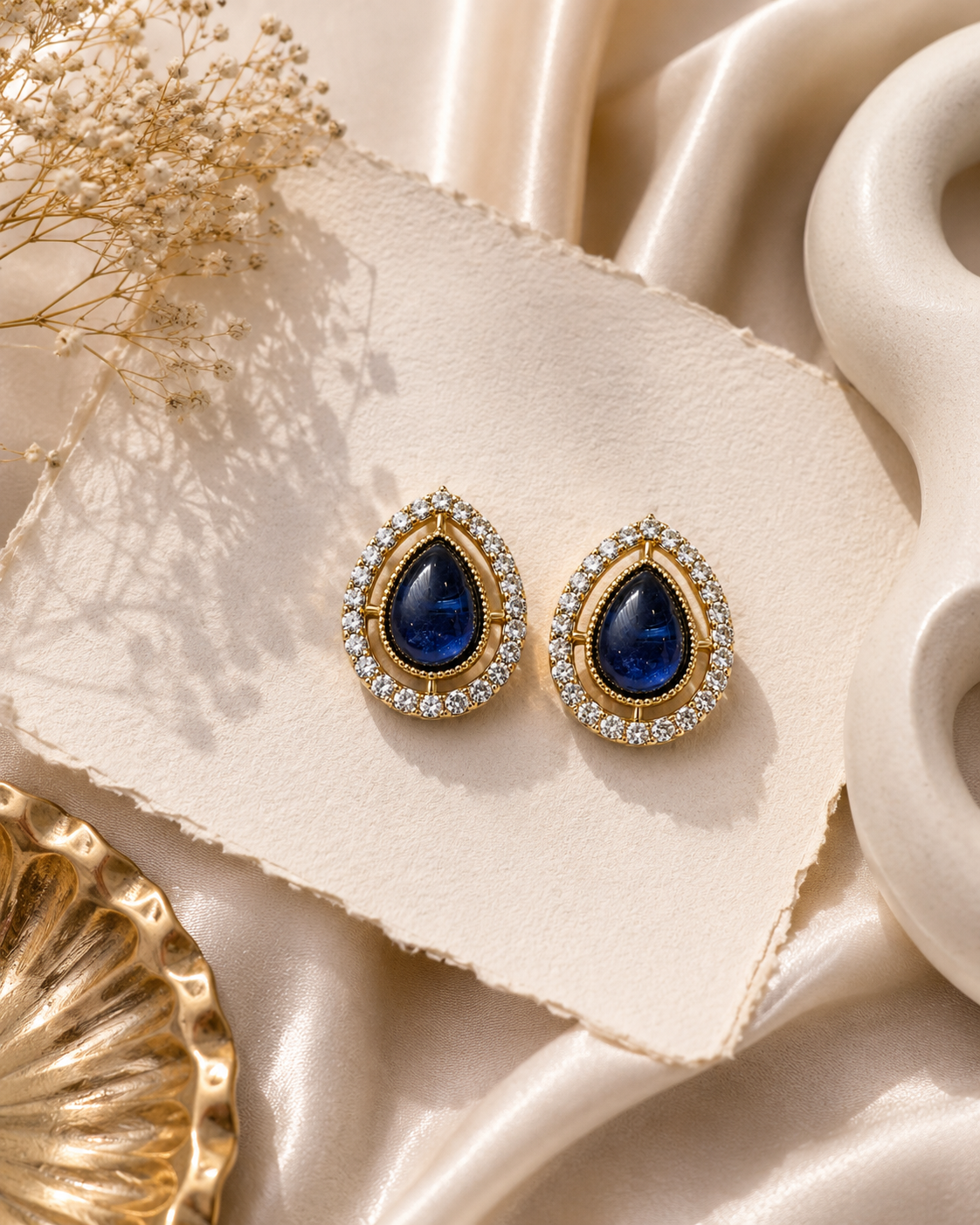 Itrani Grace Teardrop Crystal Studs