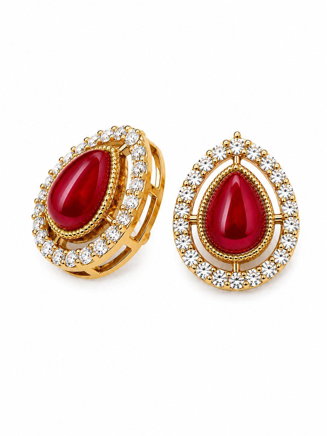 Itrani Grace Teardrop Crystal Studs