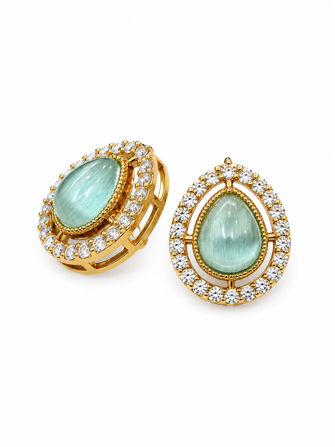Itrani Grace Teardrop Crystal Studs