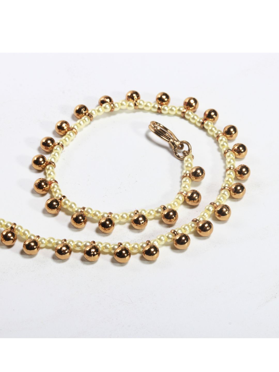 Pearl Hoop Nathni with Chain