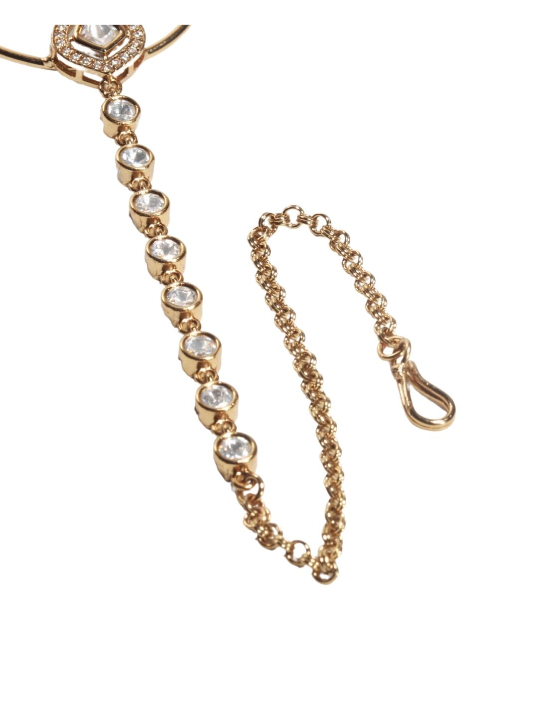 Polki Chain Nathni with Classic Hoop