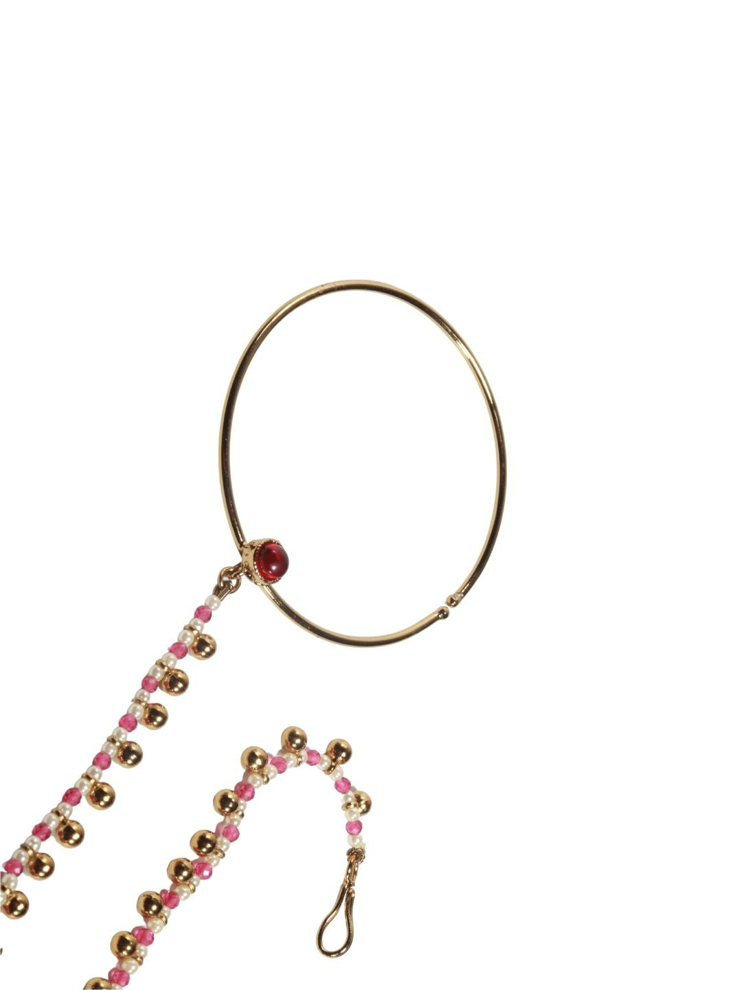 Ruby Chaton Nathni with Pearl Chain