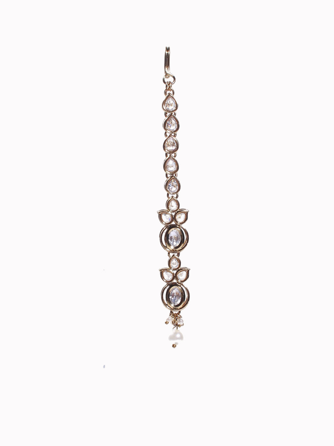 Royal Polki Pearl Drop Necklace Set