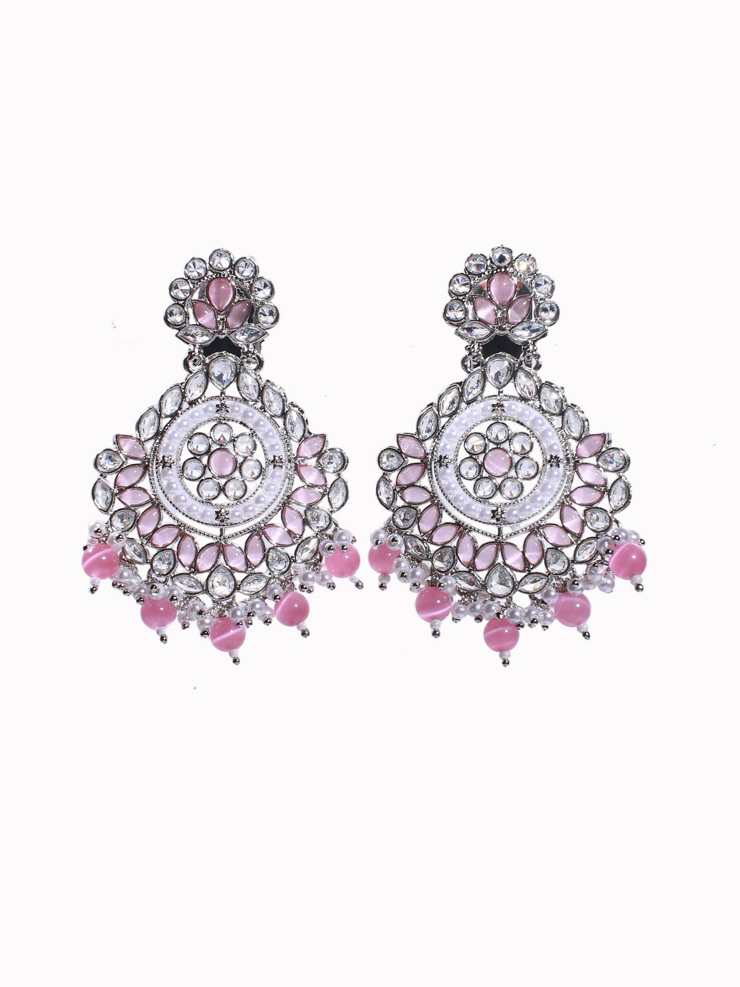 Blush Pink Royal Kundan Necklace Set