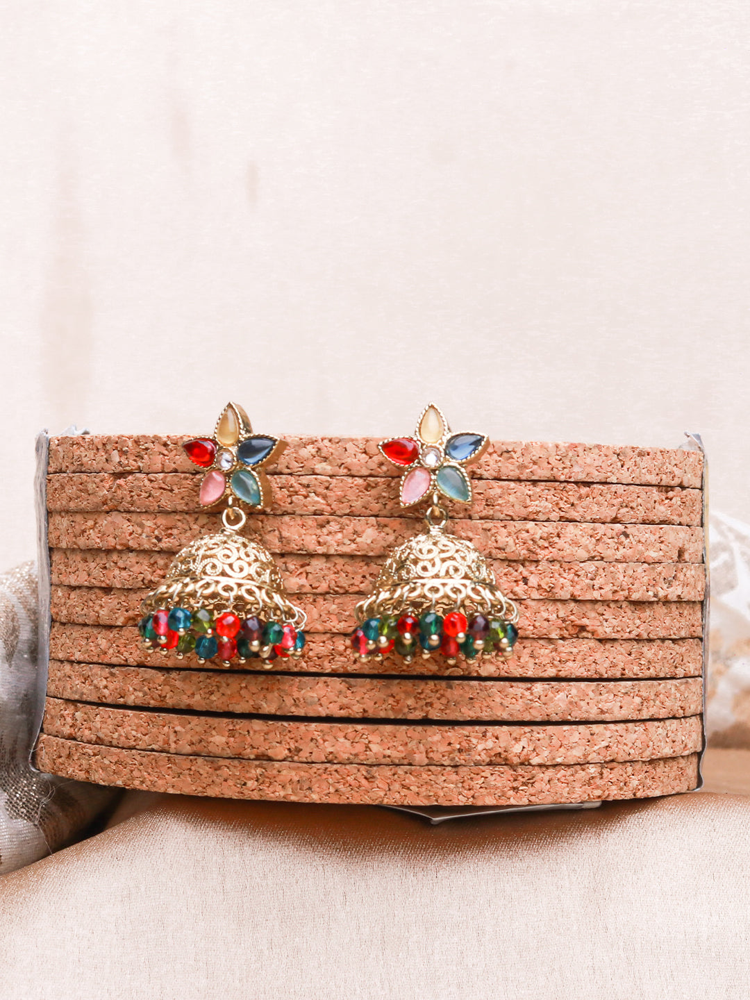 Festive Radiance Jhumkas