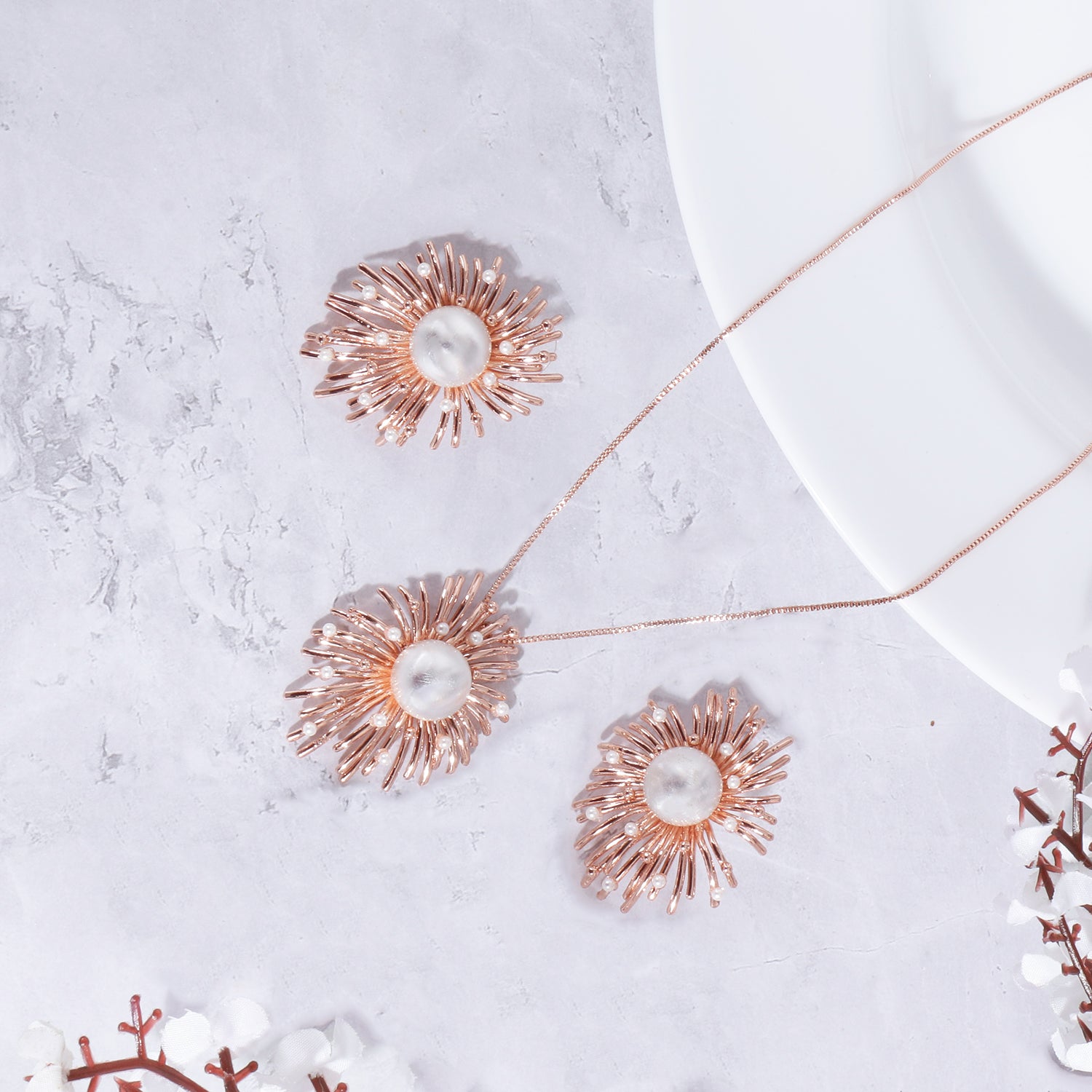 Itrani Rose Radiant Pearl Sunburst Set