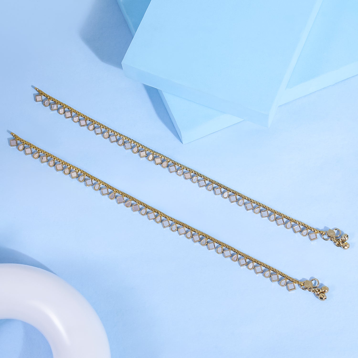 Itrani Mirror Finish Antique Payal