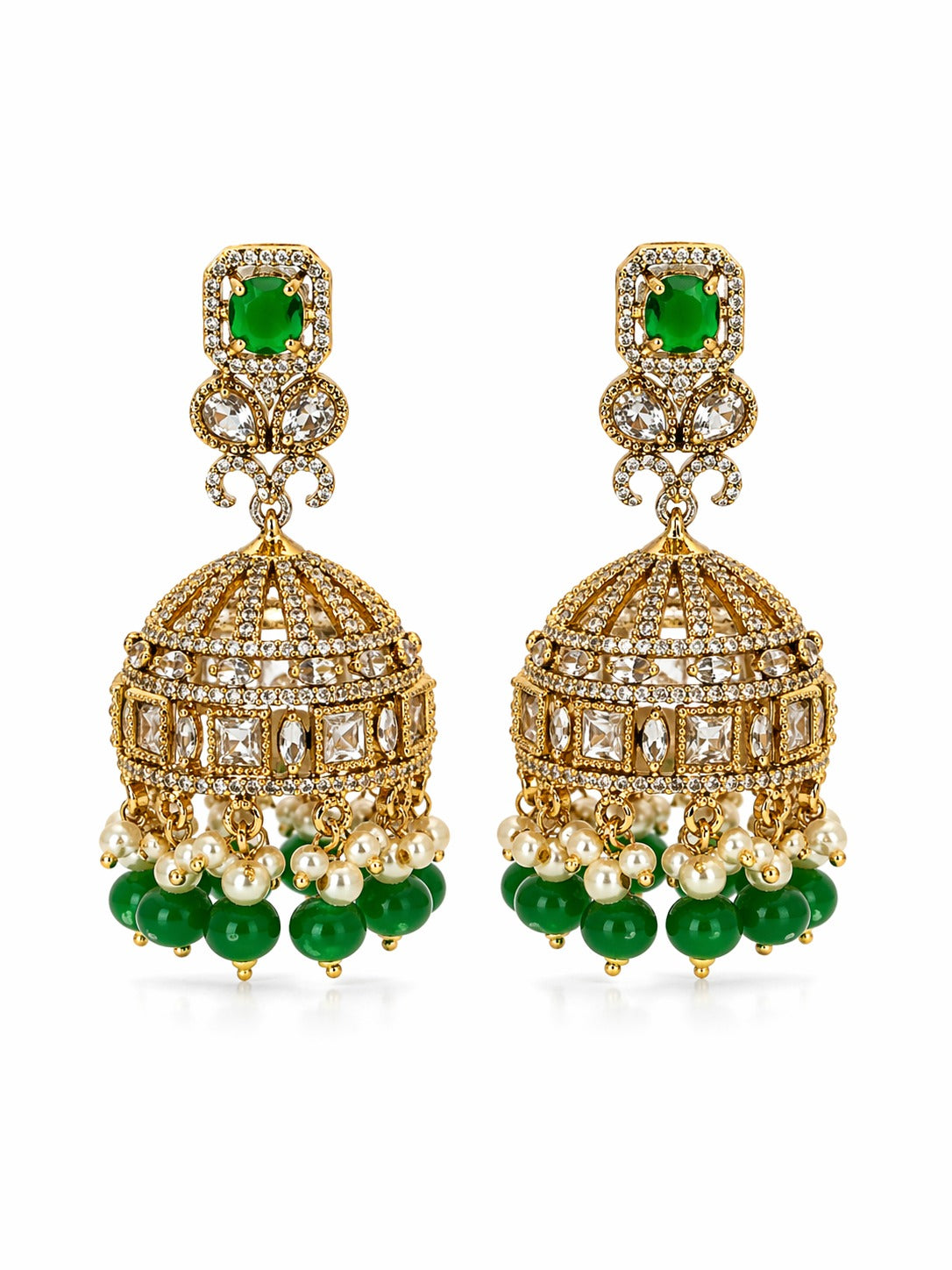 Itrani Pastel Blush Noor Dome Jhumka Earrings
