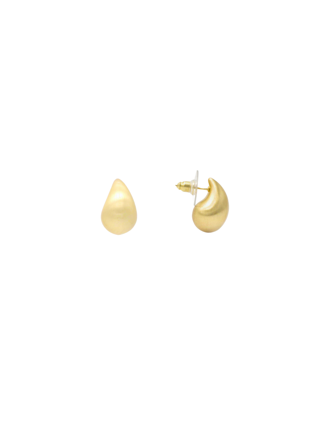 Itrani Luna Curve Matte Stud Earrings