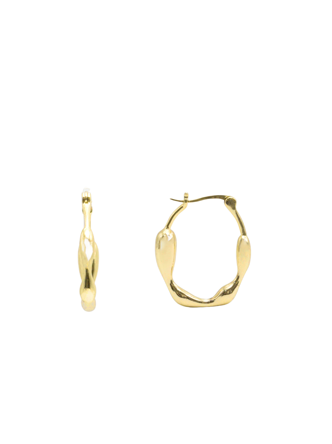 Itrani Twist & Shine Oval Hoops
