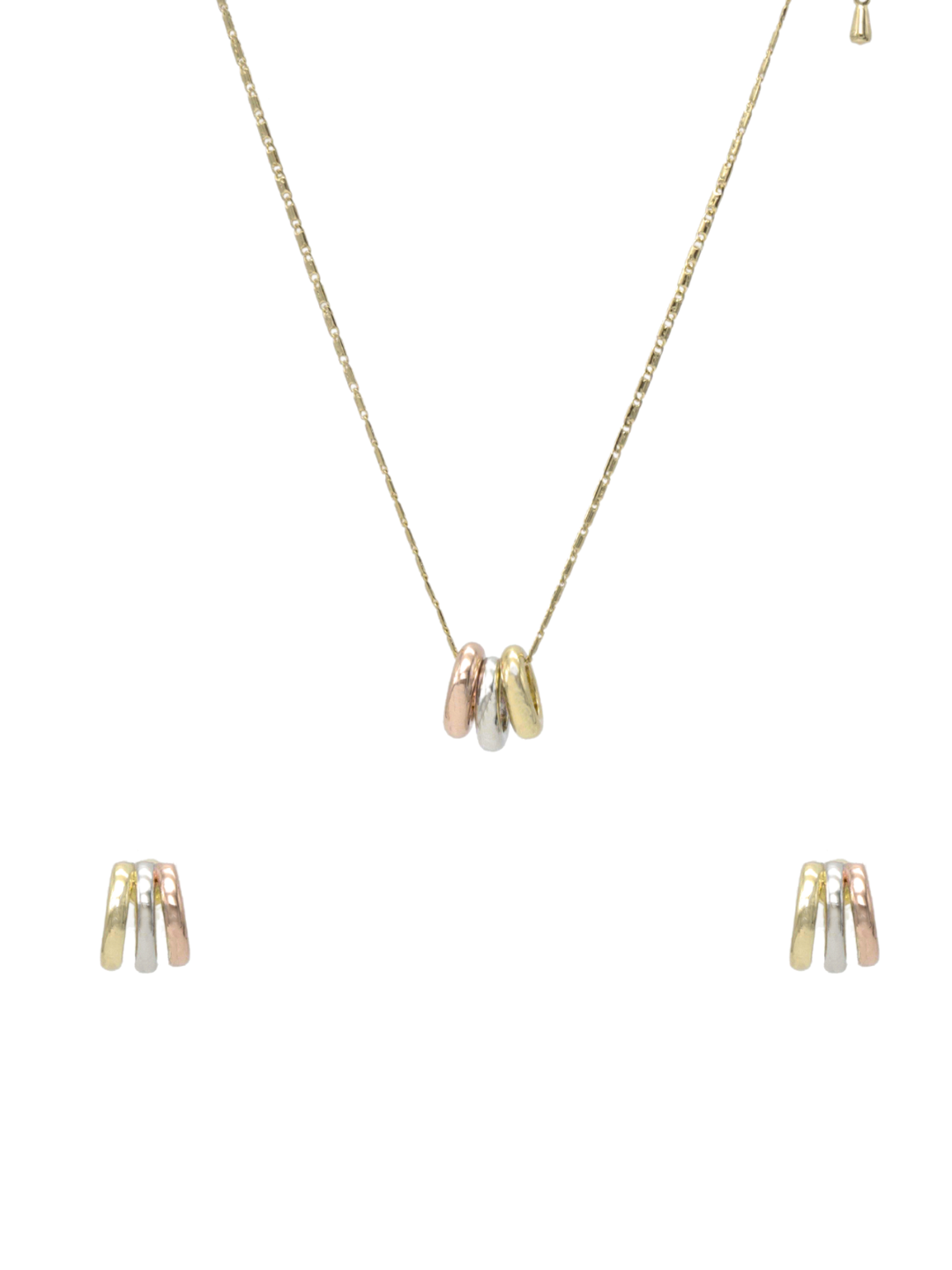 Itrani Trinity Glow Pendant Necklace – Triple Layered Elegance