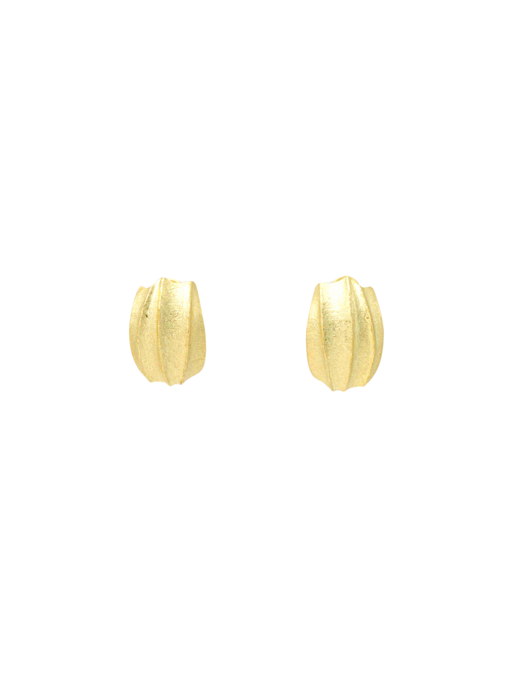 Itrani Sculpted Gleam Dome Earrings