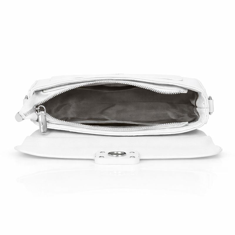 Itrani Urban Chic Rose White Crossbody Bag