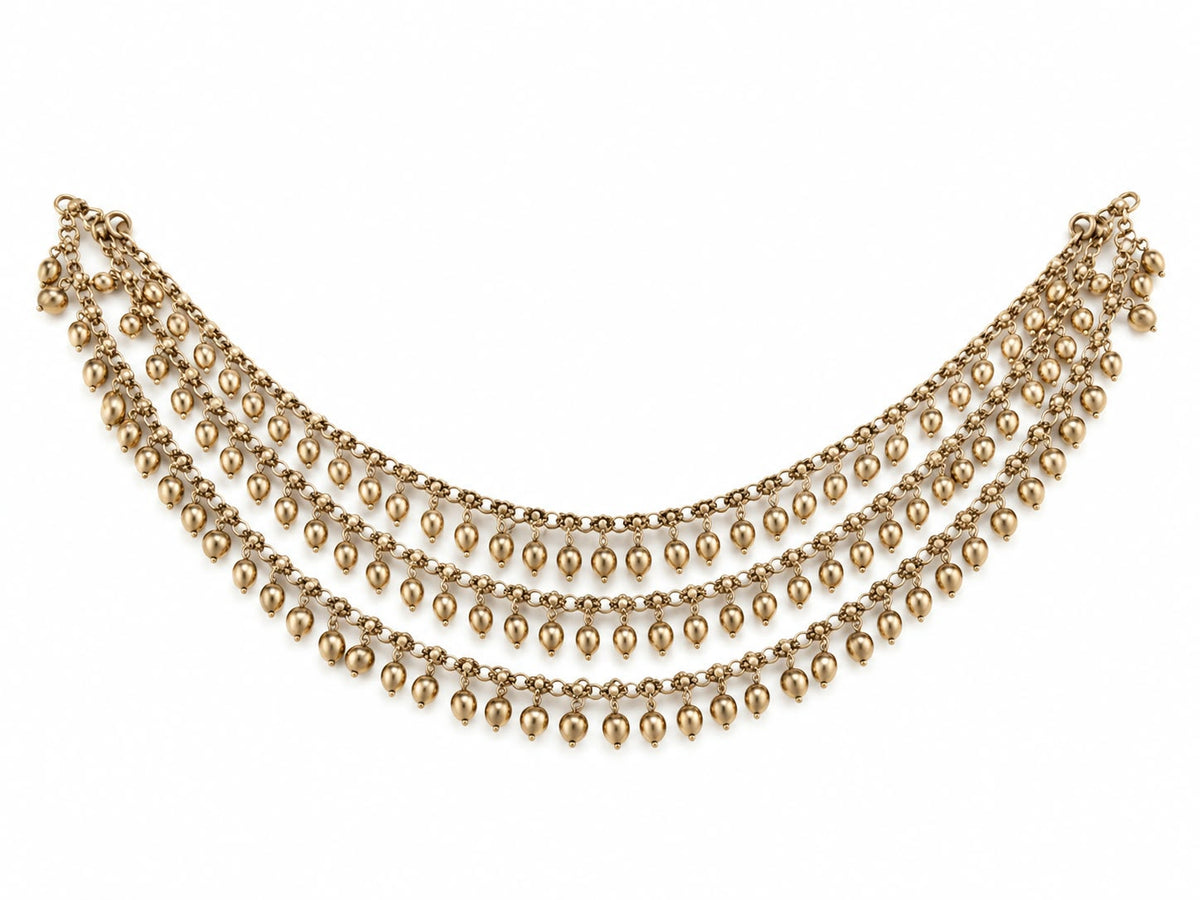 Itrani Leher Three-Layer Ear Chain