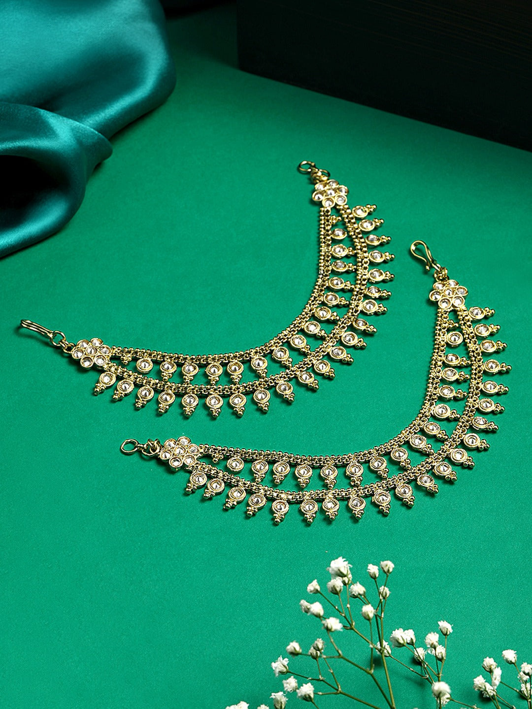 Itrani Royal Traditional Hair Side Chain with Reverse AD Stones