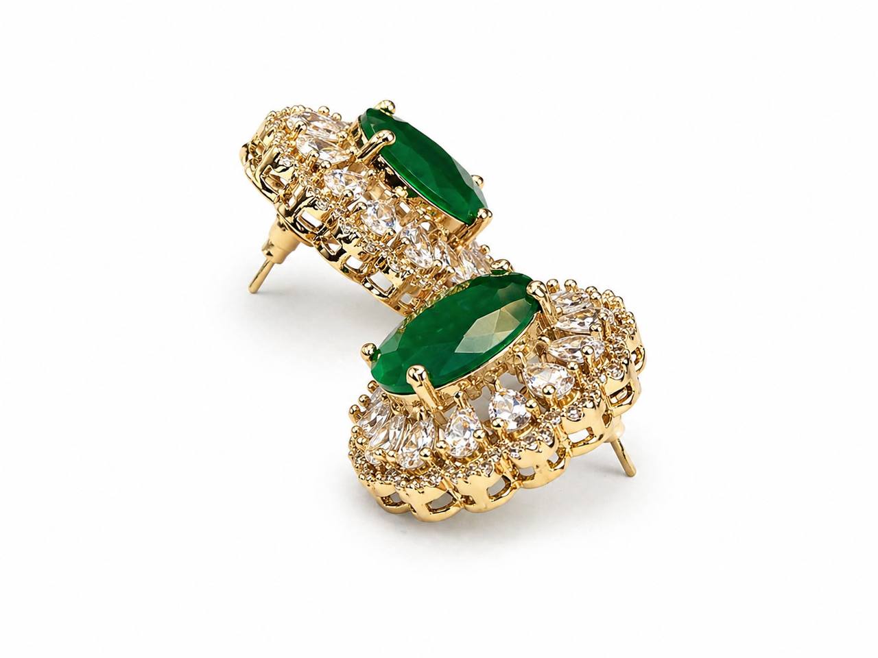 Itrani Azure Bloom Multi Colour Centre Piece Stud Earrings