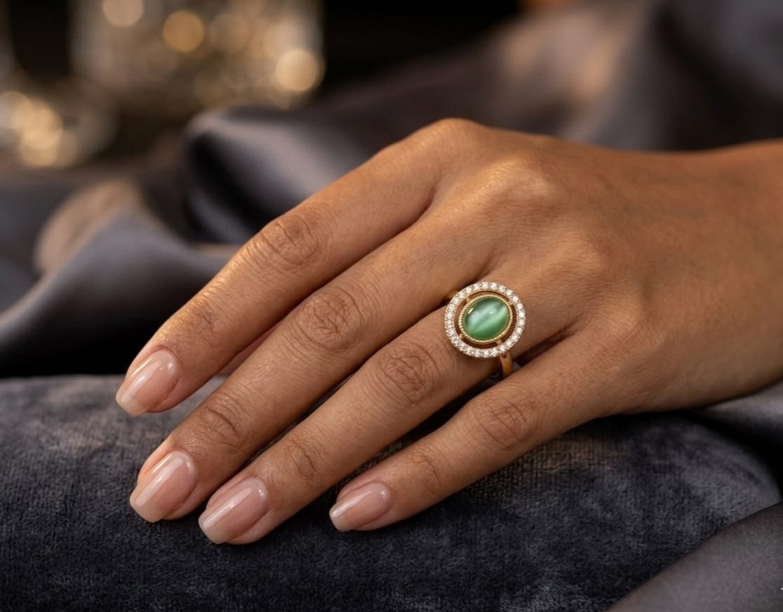 Itrani Elegant,Daily Wear Pastel Stone Statement Rings