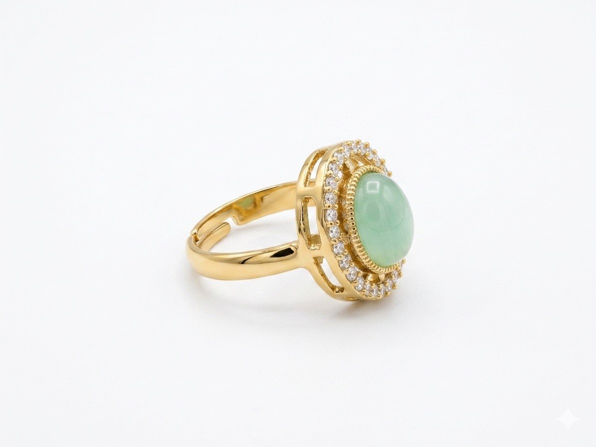 Itrani Elegant,Daily Wear Pastel Stone Statement Rings