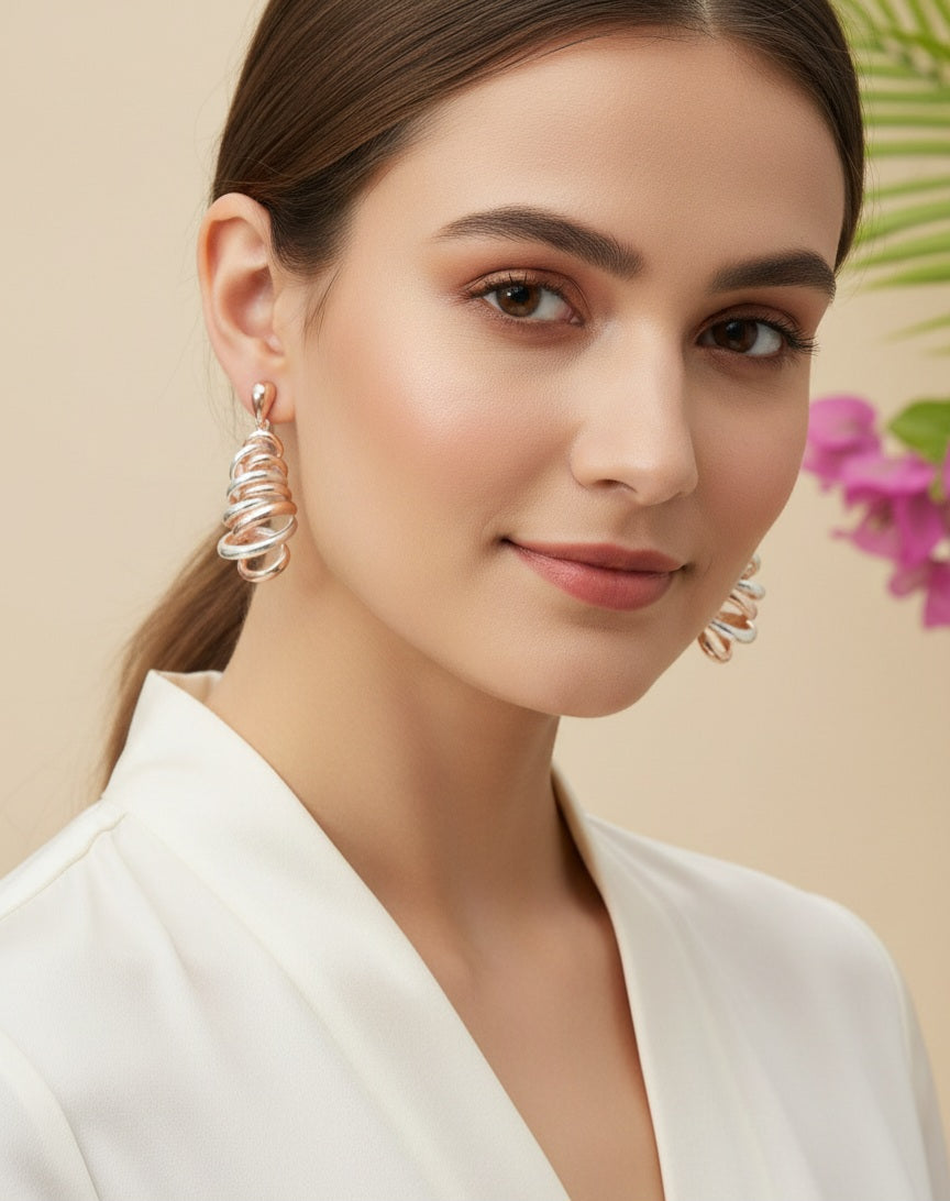 Itrani Spiral Luxe Drop Earrings
