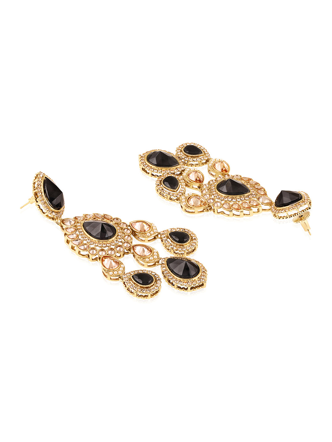 Itrani black beauty stone with reverse AD
