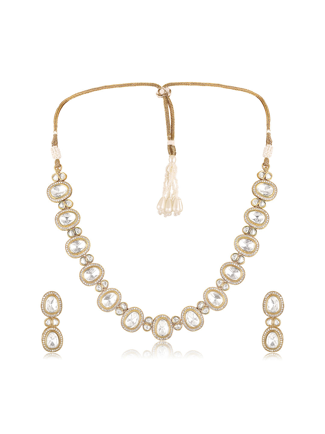 Itrani Blush Radiance  Pink Stone Necklace Set