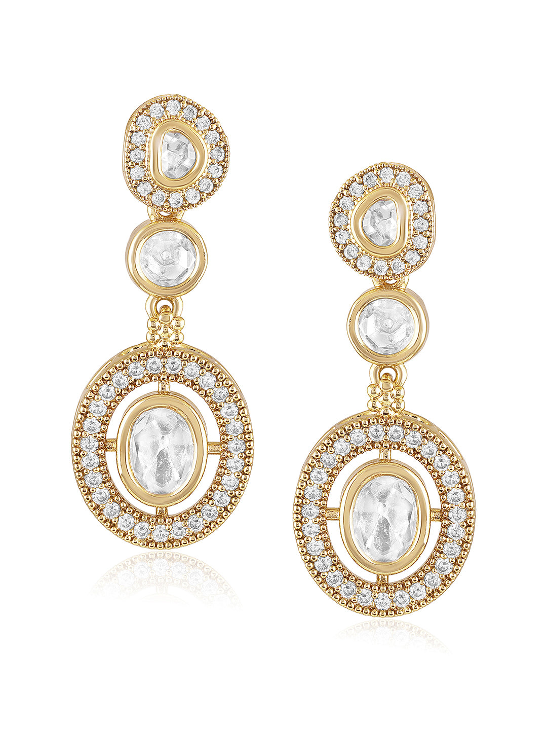 Itrani Gilded Grace  Pink Stone Necklace Set