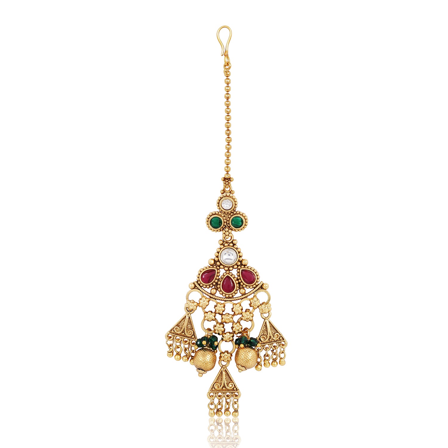 Itrani Rajwadi Net Design Gold Choker Set