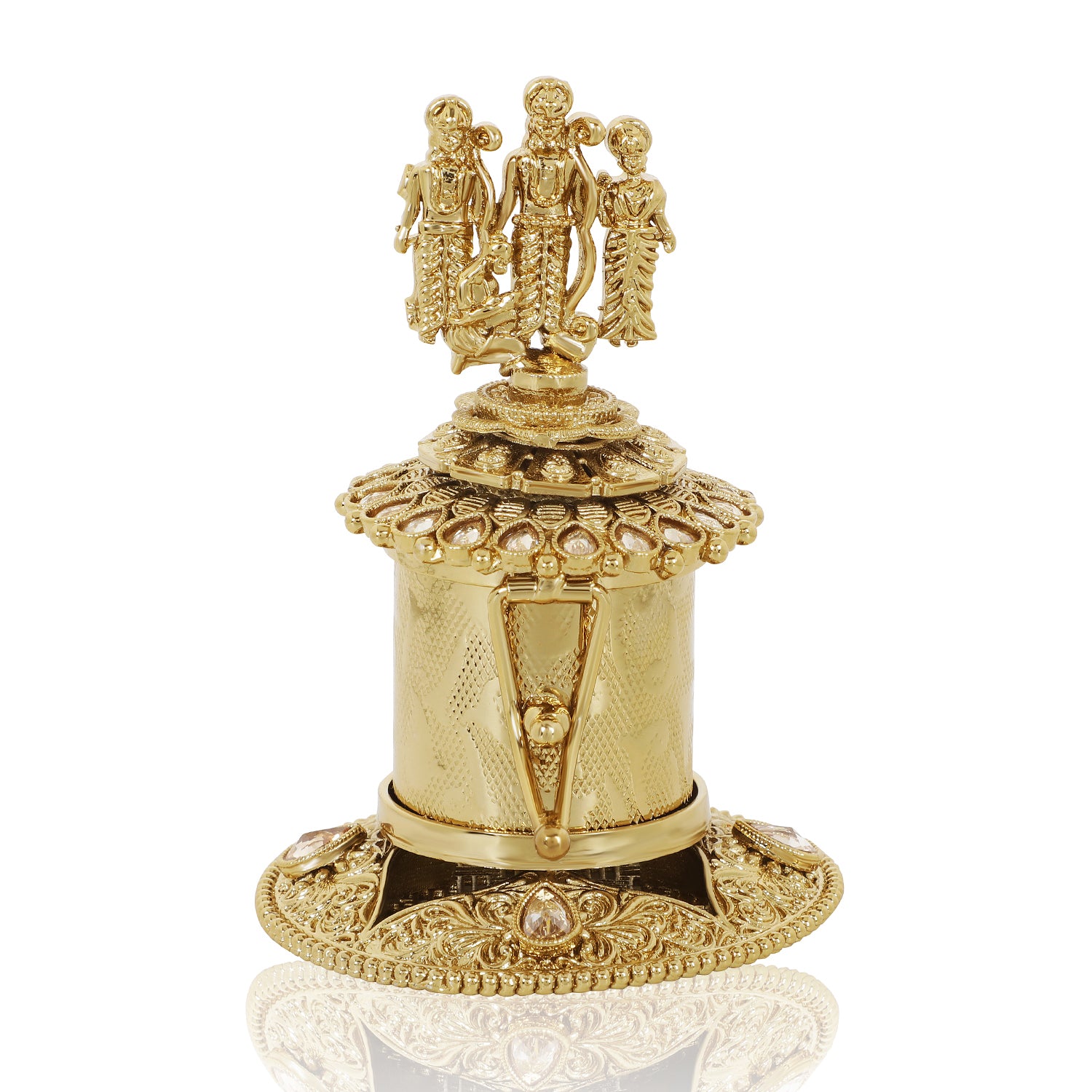 Itrani Divine Heritage Sindoor Box with Reverse American Diamonds