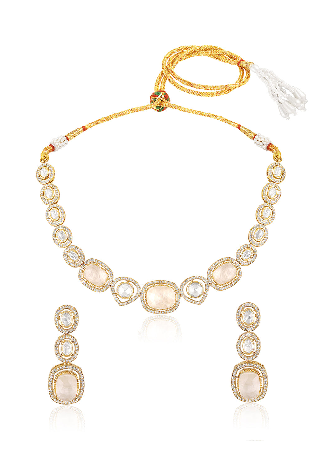 Itrani Blush Luxe Crystal Necklace Set