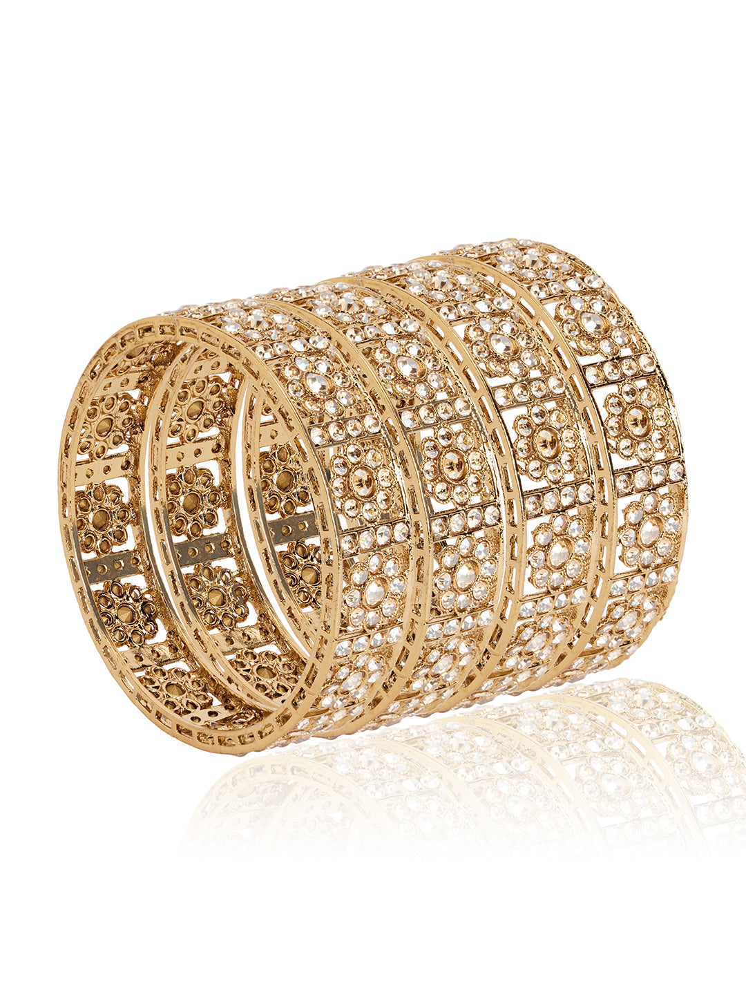 Itrani Golden Glow Chaton Stone Bangles