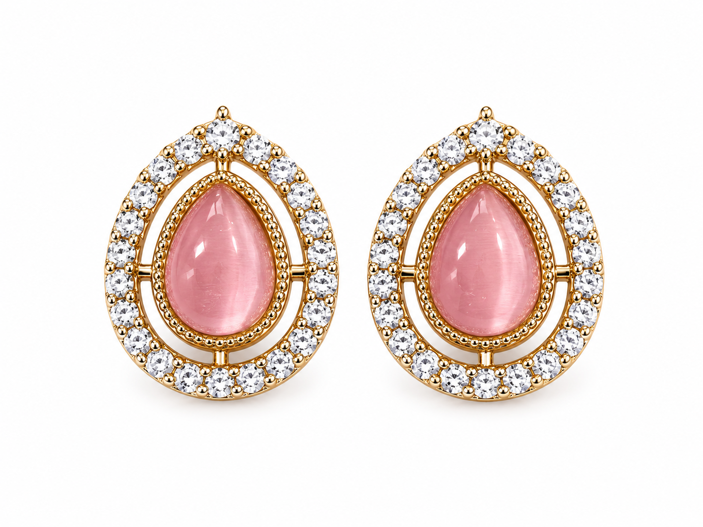 Itrani Grace Teardrop Crystal Studs