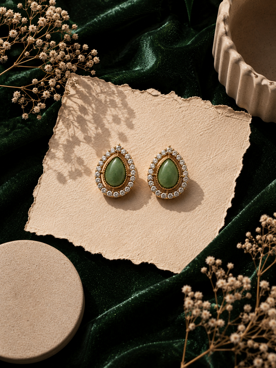 Itrani Grace Teardrop Crystal Studs