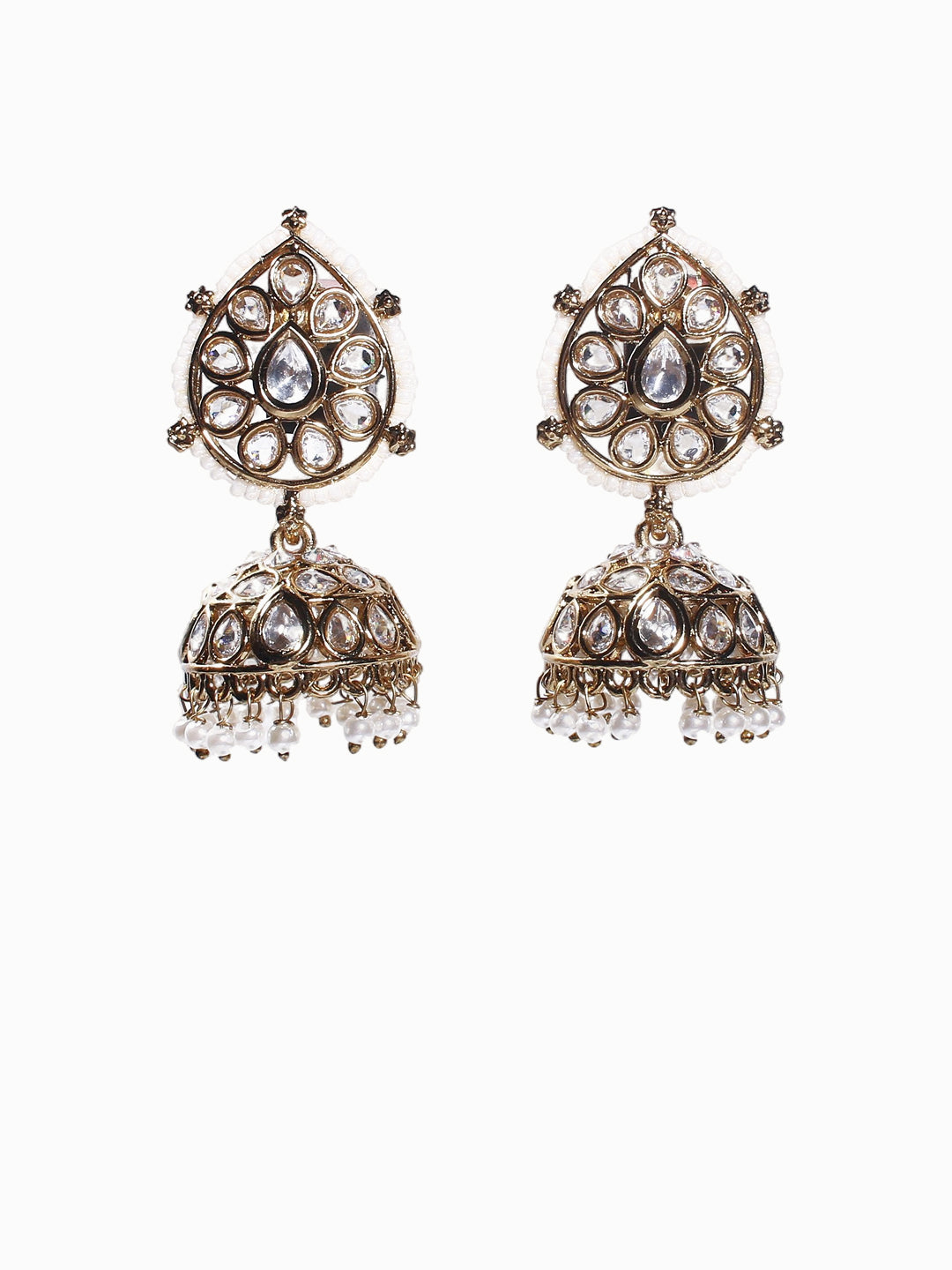 Antique Mehendi Finish Polki Choker Necklace