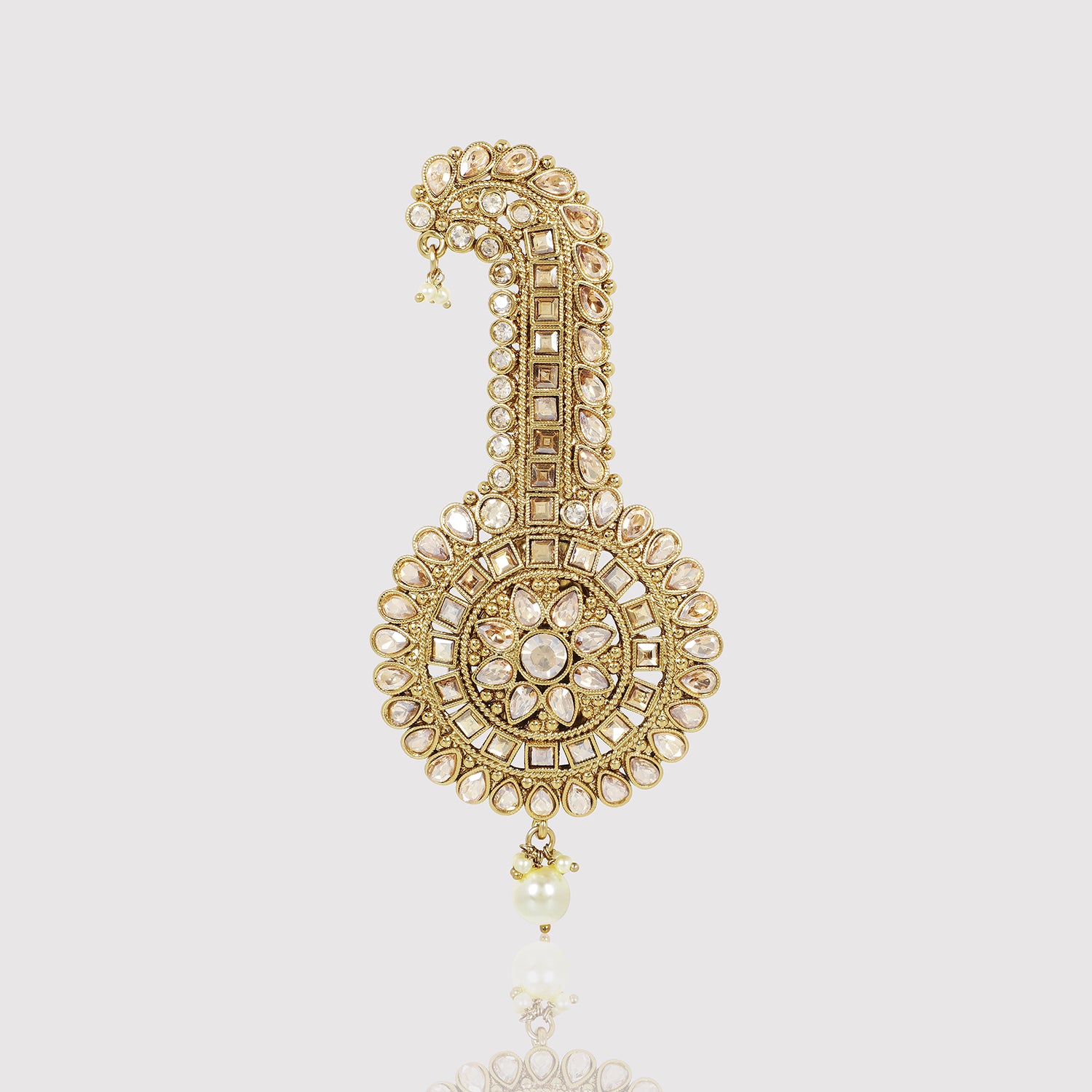 Itrani Majestic Pearl-Embellished Kalgi