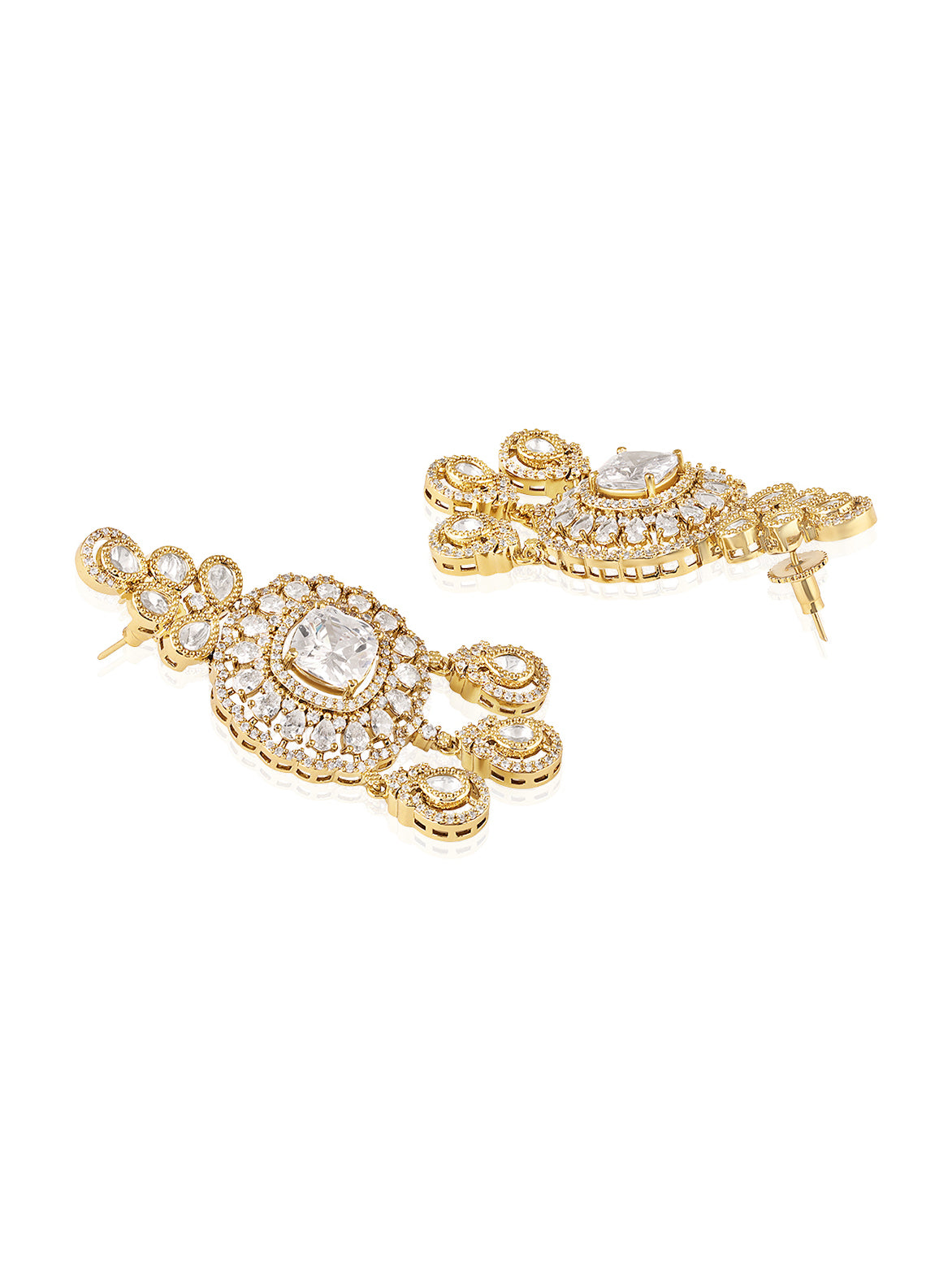 Itrani Crystal Diamond Style Royale Dangling Bridal Earrings