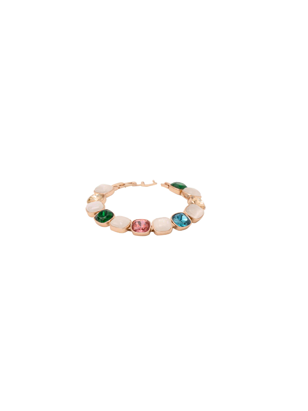 Itrani Rainbow Luxe Gemstone Brass Bracelet