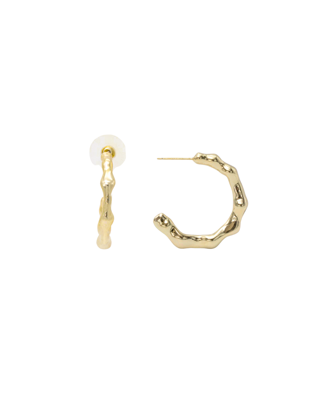 Itrani Molten Twist Sculpted Hoop Earrings