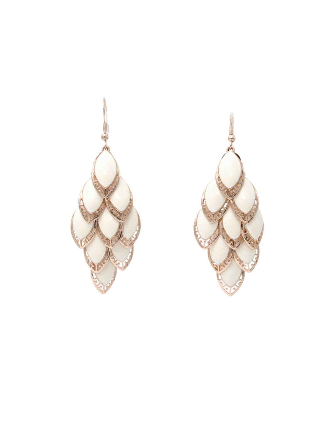 Itrani Ivory Bloom Filigree Drop Earrings