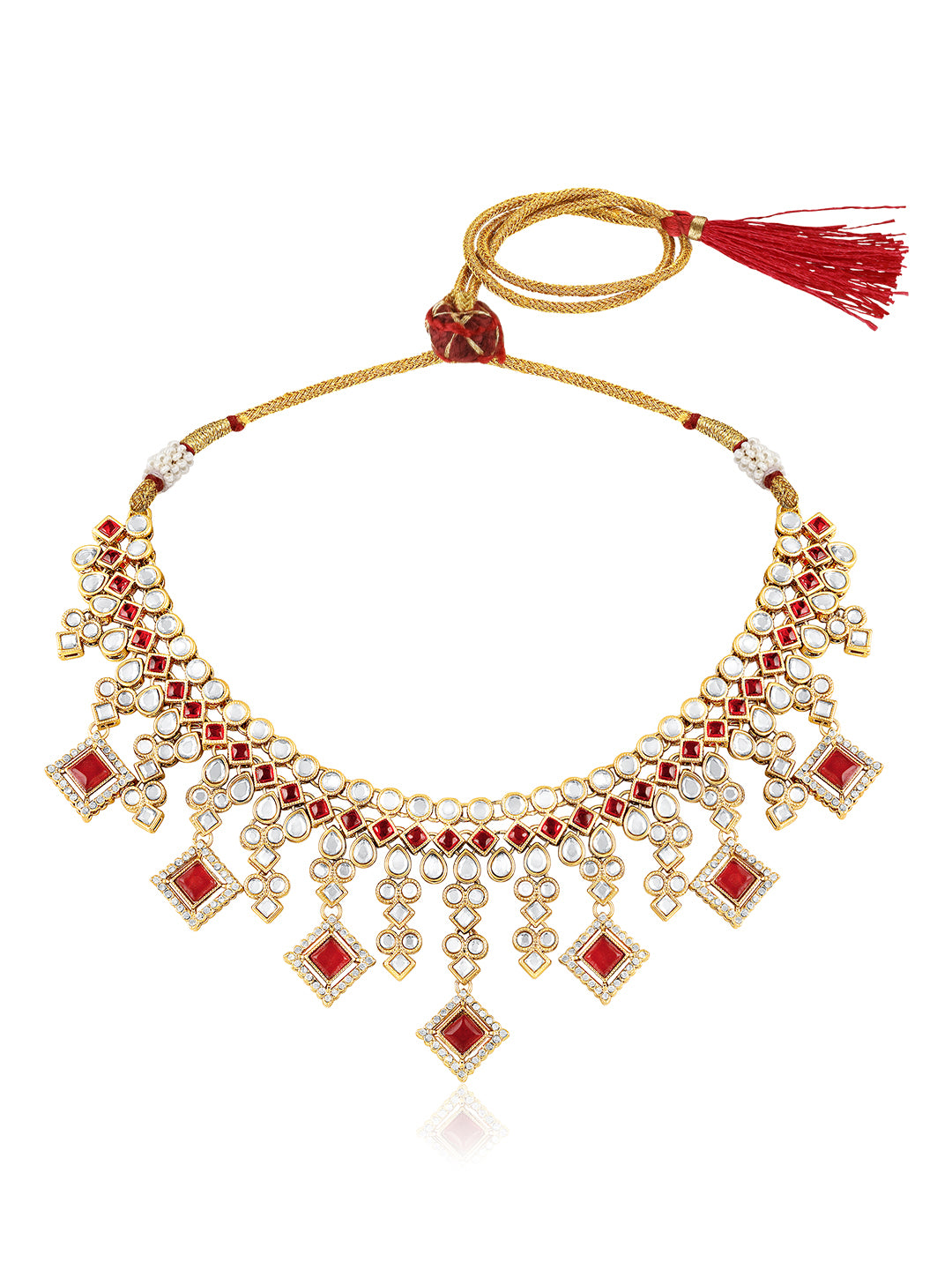 Itrani Ruby Radiance Reverse AD Stone Bridal Set