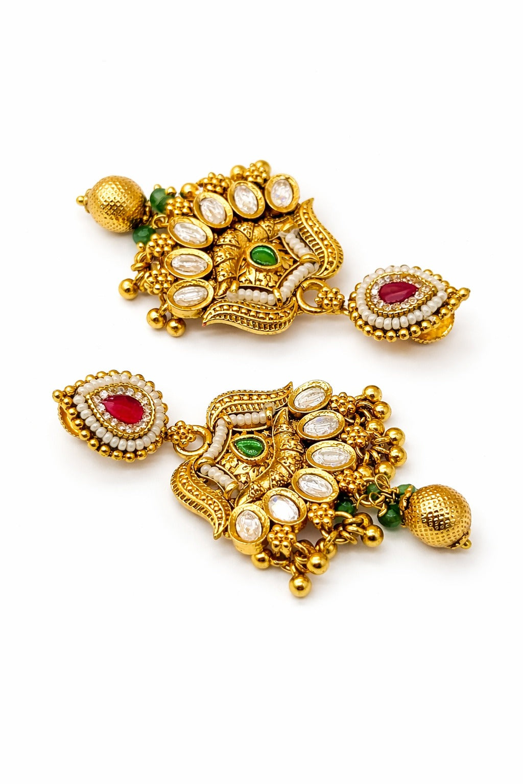 Itrani Temple Antique Heritage Pendant Style Necklace Set